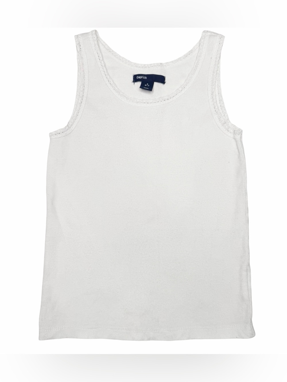 Gap White Lace-Trim Tank Top